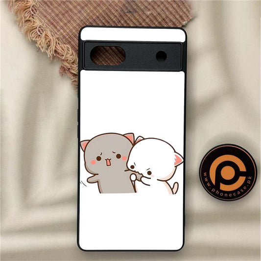 Google Pixel 6A - Cute BuBu DuDu Design 9  - Premium Metal Printed soft Bumper Shock Proof Case  CS-37515