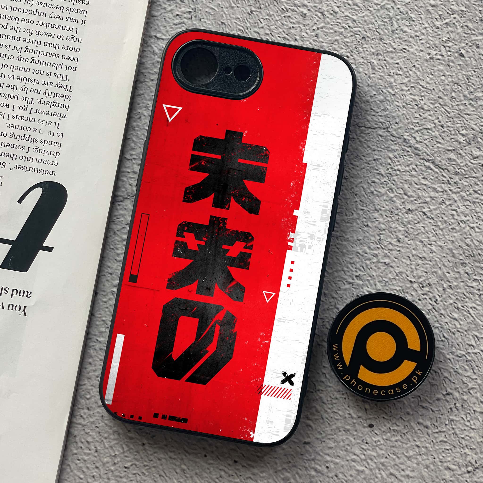 iPhone 16e - Cybernetic Warrior Design 4  - Premium Metal  Printed soft Bumper shock Proof Case CS-37819