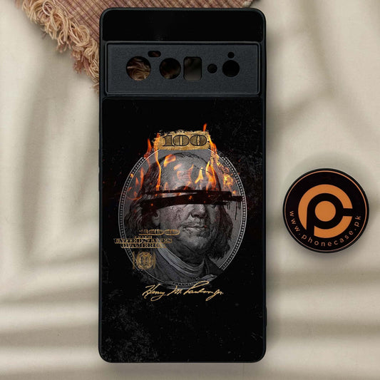 Google Pixel 6 Pro - Dollar Design 1 0- Premium Metal Printed soft Bumper Shock Proof Case CS-38910