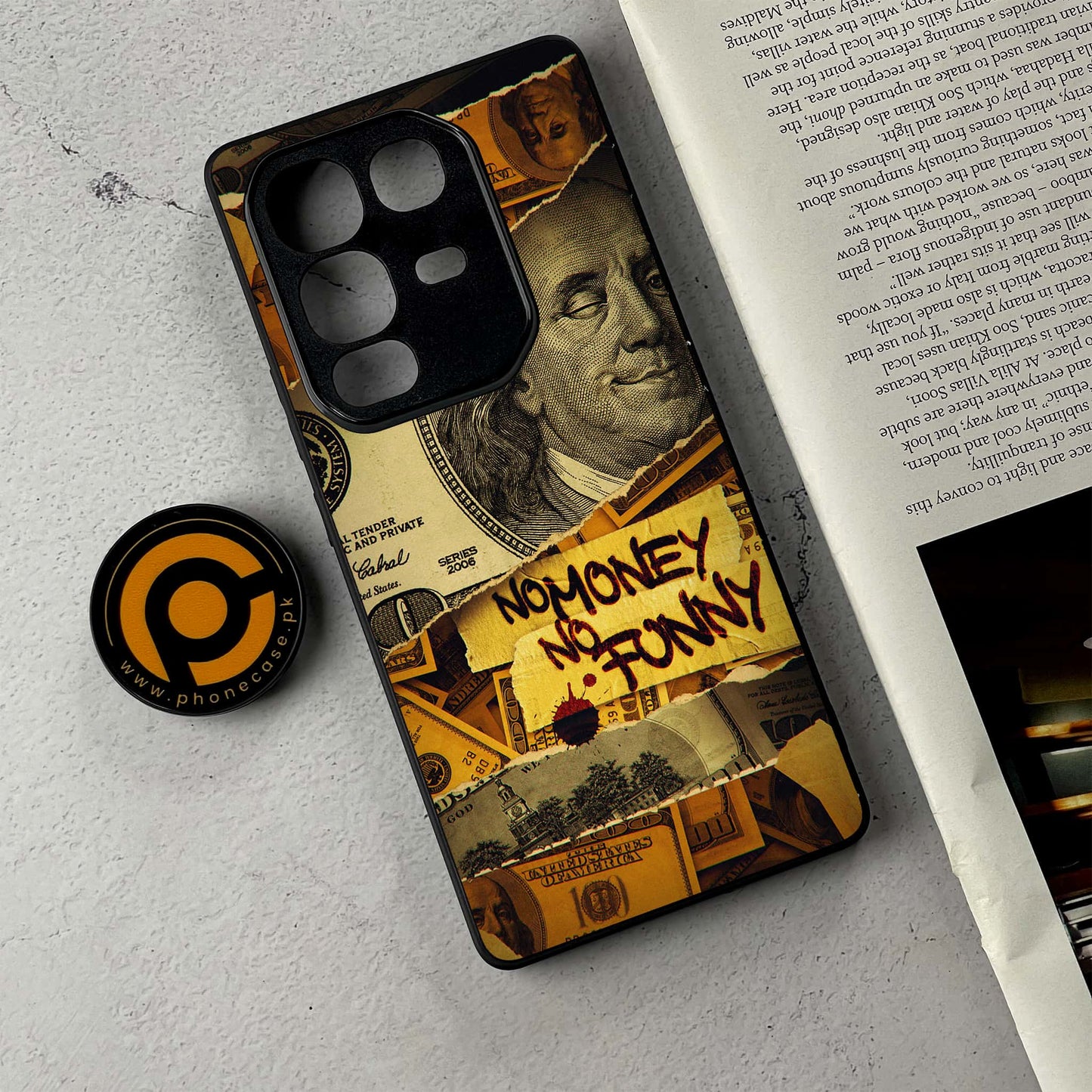 Infinix Note 50/ Note 50 Pro - Dollar Design 1  - Premium Metal Printed Soft Bumper Shockproof Case  CS-38686