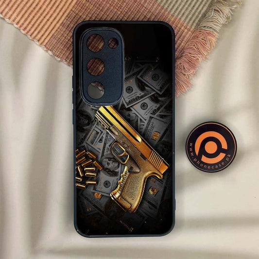 Tecno Spark 40 Pro Plus - Dollar Design 7 - Premium Metal Printed soft Bumper shock Proof Case CS-38279