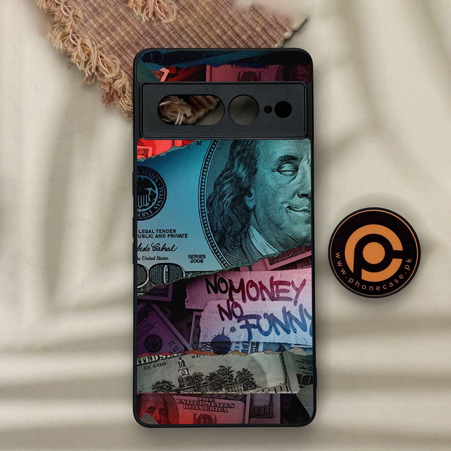 Google Pixel 7 Pro - Dollar Design 8  - Premium Metal Printed soft Bumper Shock Proof Case CS-37369