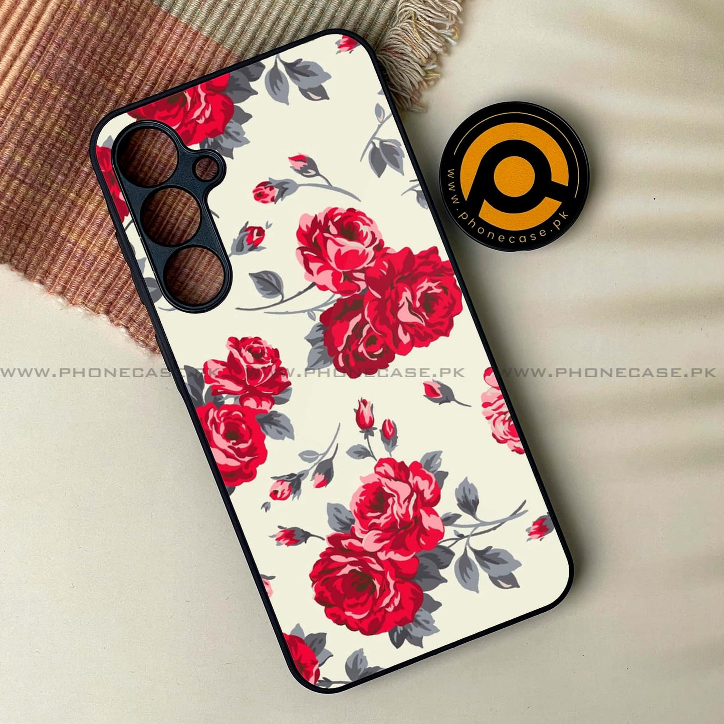 Samsung Galaxy A15 - Floral Series Design 8 - Premium Metal Printed soft Bumper shock Proof CaseCS-37971