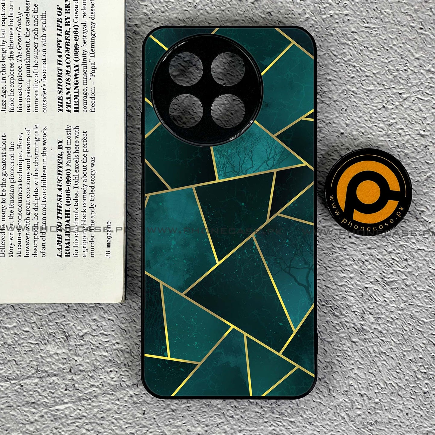OnePlus Ace 5 - Geometric Marble Series - Premium Metal Printed soft Bumper shock Proof Case