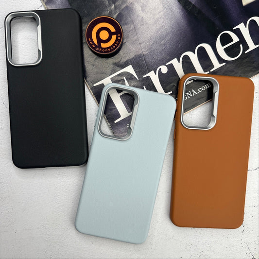 Samsung Galaxy S25 FE - Soft Leather Texture Slim TPU Case
