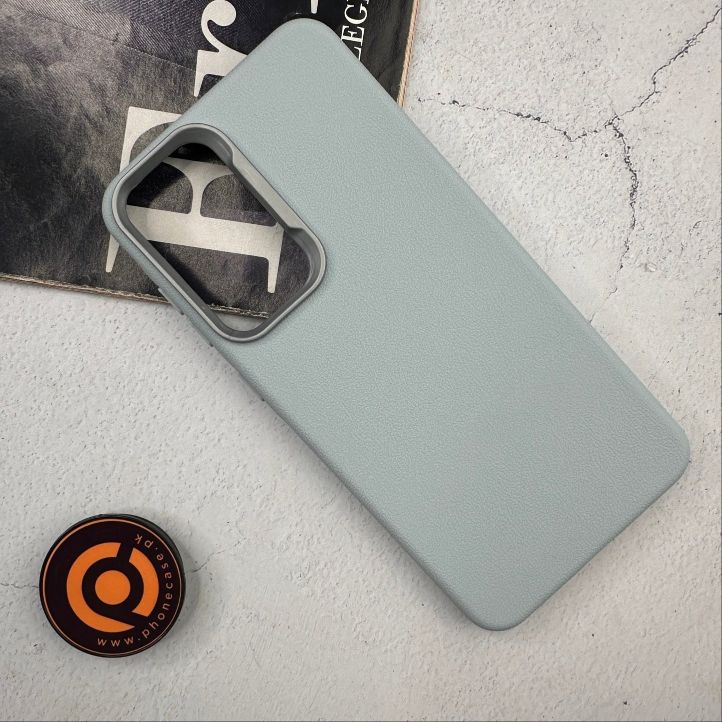 Samsung Galaxy S25 FE - Soft Leather Texture Slim TPU Case