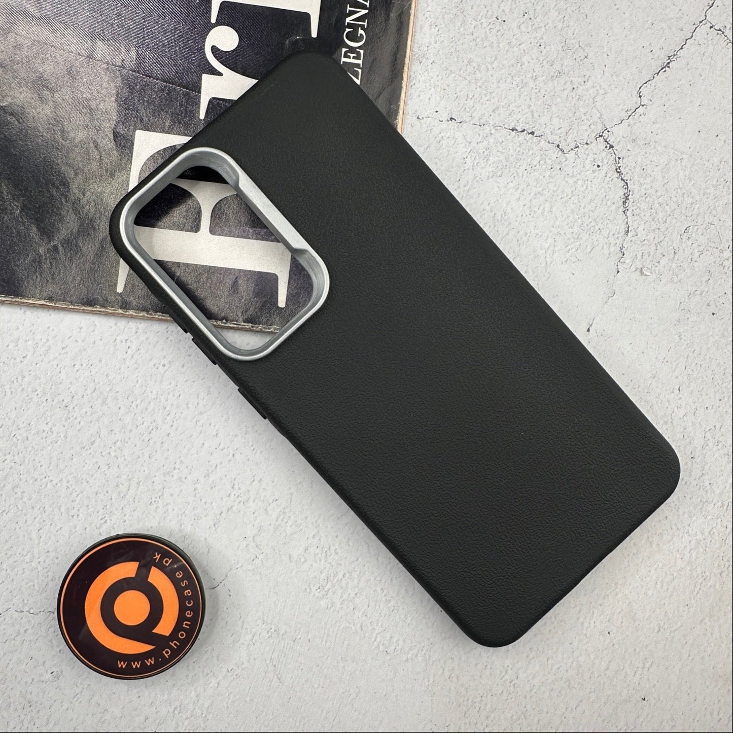 Samsung Galaxy S25 FE - Soft Leather Texture Slim TPU Case