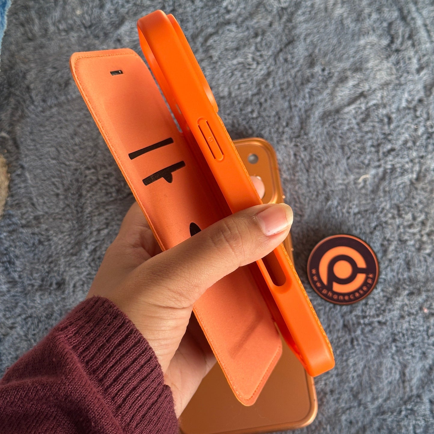 iPhone 17 Pro - Premium Flip Wallet Leather Mobile Cover with Card Slots & Wireless Charging Support