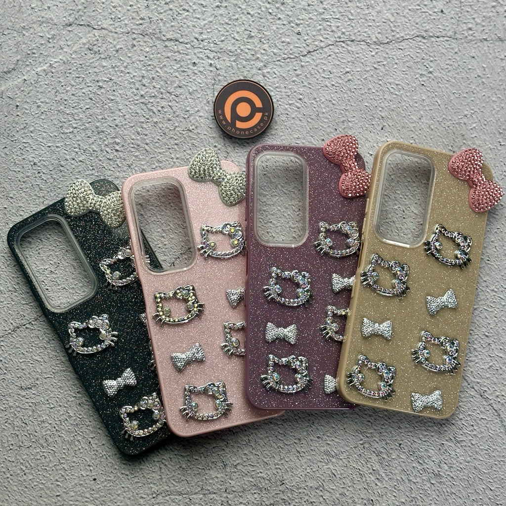 Infinix Hot 60i 4G - Cute Kitty Pookie Glitter Diamond Case