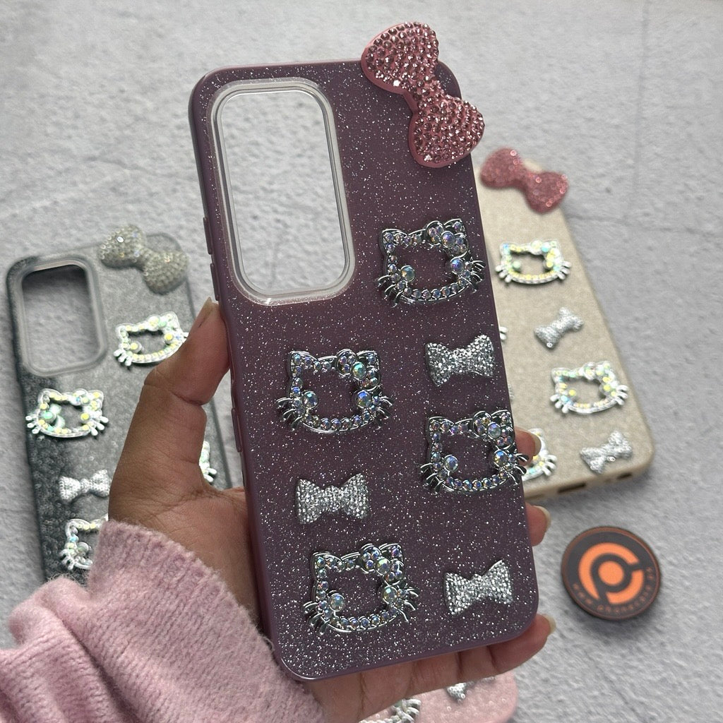 Infinix Hot 60i 4G - Cute Kitty Pookie Glitter Diamond Case