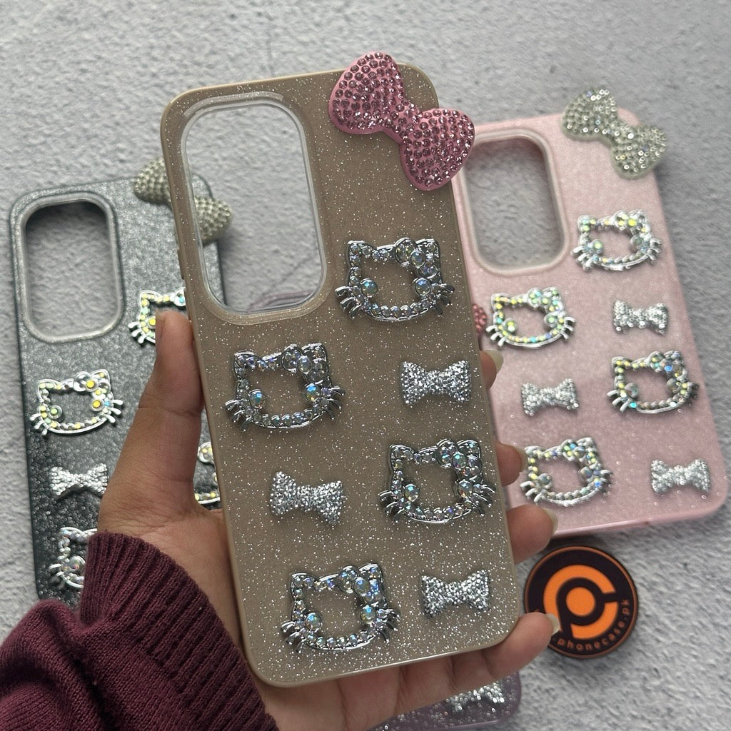 Tecno Spark 40 Pro Plus 4G - Cute Kitty Pookie Glitter Diamond Case