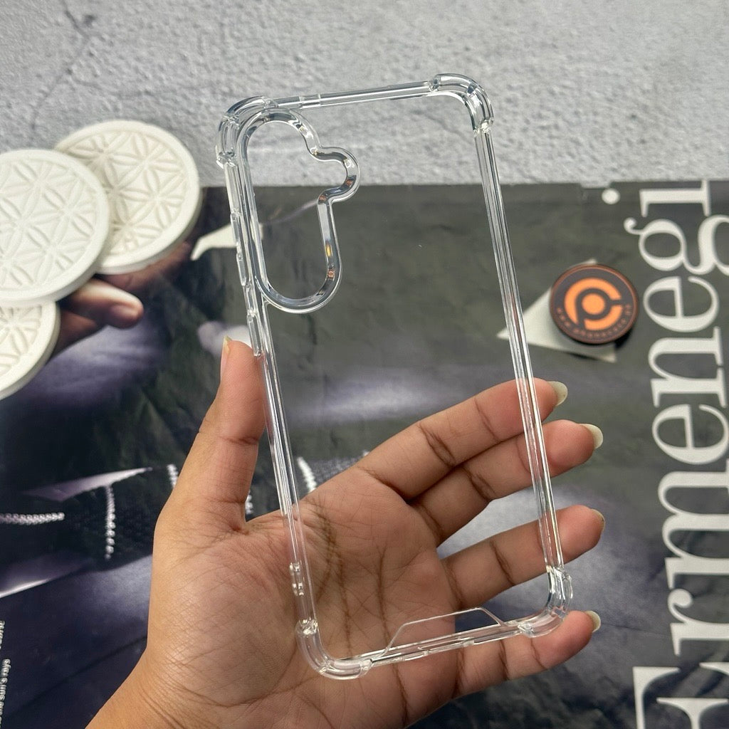 Samsung Galaxy S25 FE - Anti Crash Shock Proof Transparent Case
