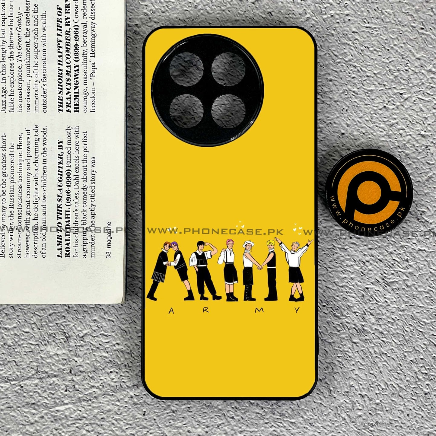 OnePlus Ace 5 - K-POP Army Case Series - Premium Metal Printed soft Bumper shock Proof Case