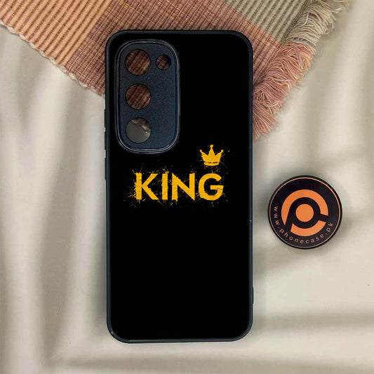 Tecno Spark 40 Pro Plus - King 2.0 Design 2  - Premium Metal Printed soft Bumper shock Proof Case CS-38696