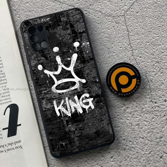Samsung Galaxy A31 - King Series V 2.0 Design 8  - Premium Printed Glass soft Bumper shock Proof CaseCS-38322