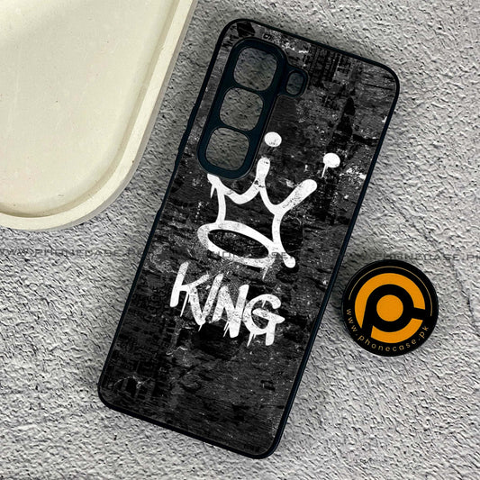 Infinix Hot 50 Pro - King 2.0 Design 8  - Premium Metal Printed soft Bumper shock Proof Case  CS-38175