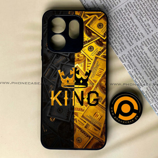 Infinix Hot 50i - King V 2.0 Design 9 - Premium Metal Printed soft Bumper shock Proof Case CS-38721