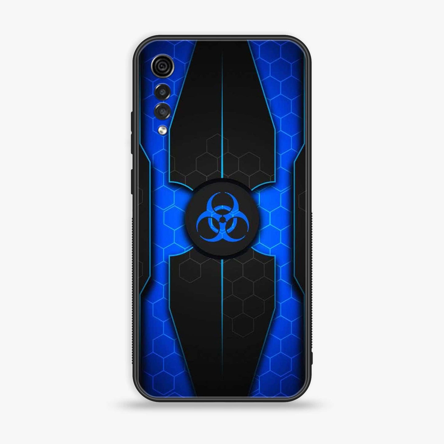 LG Velvet - Biohazard Sign Design 1 - Premium Printed Glass soft Bumper shock Proof Case  CS-37850