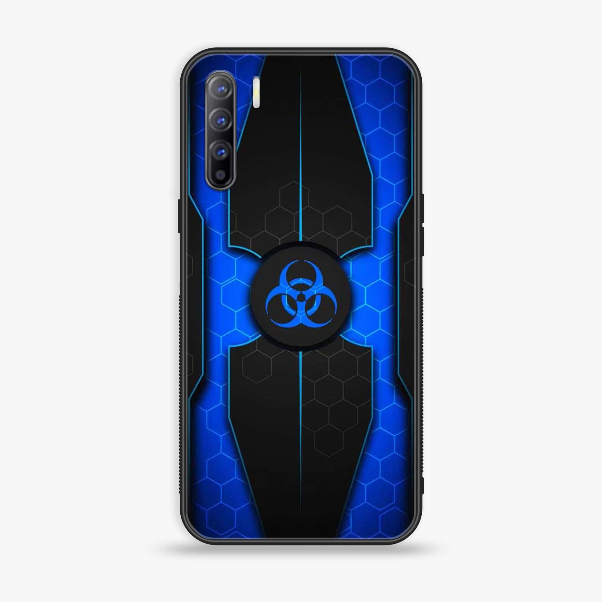 Oppo Reno 3 / OPPO A91 / F15  - Biohazard Sign Design 1  - Premium Printed Glass soft Bumper shock Proof Case  CS-38995