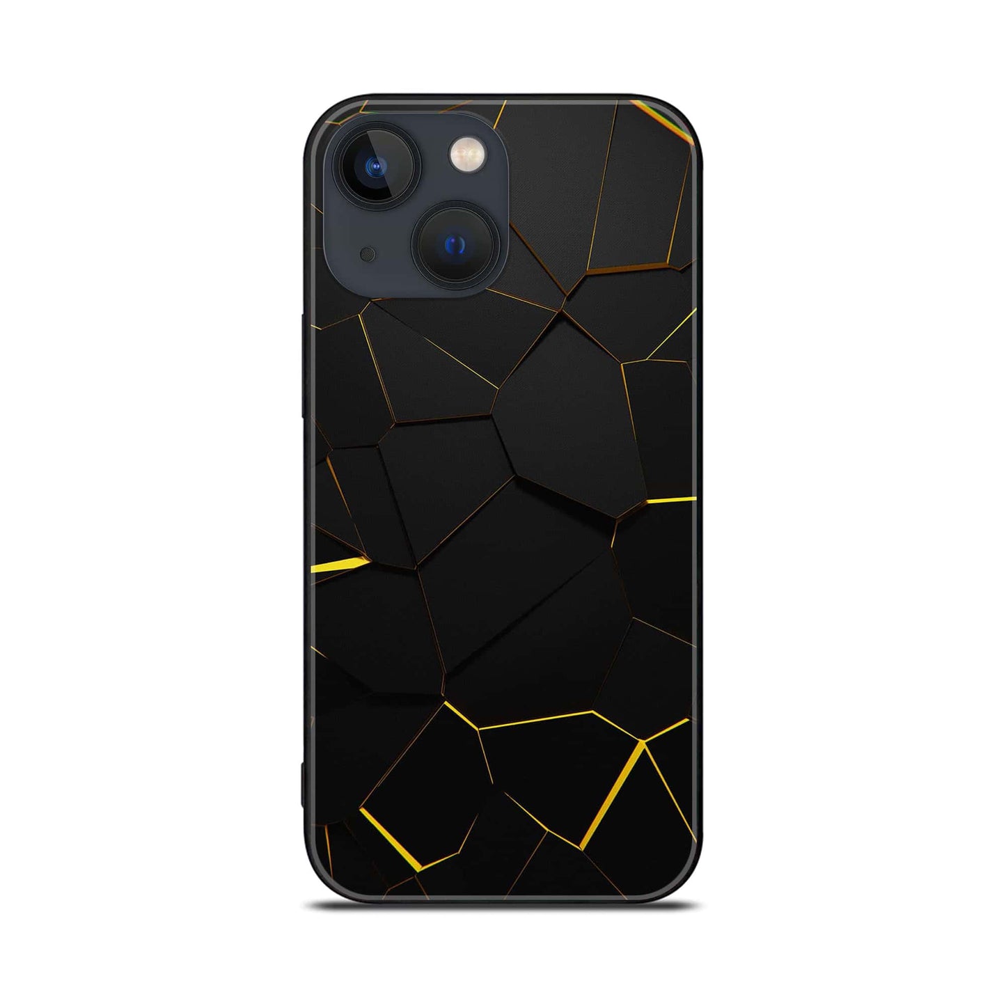 iPhone 13  - 3D Designs  - Premium Metal Printed soft Bumper shock Proof Case CS-38877