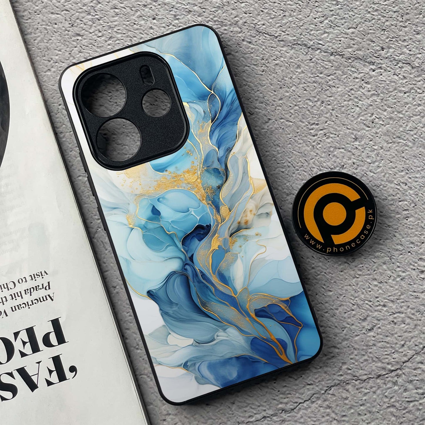 Xiaomi Redmi Note 14 - Liquid Marble 2.0 Design 1  - Premium Printed Glass soft Bumper shock Proof Case CS-39141