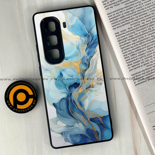 Infinix Hot 50 Pro Plus - Liquid Marble 2.0 Design 1 - Premium Metal Printed soft Bumper shock Proof Case  CS-38600