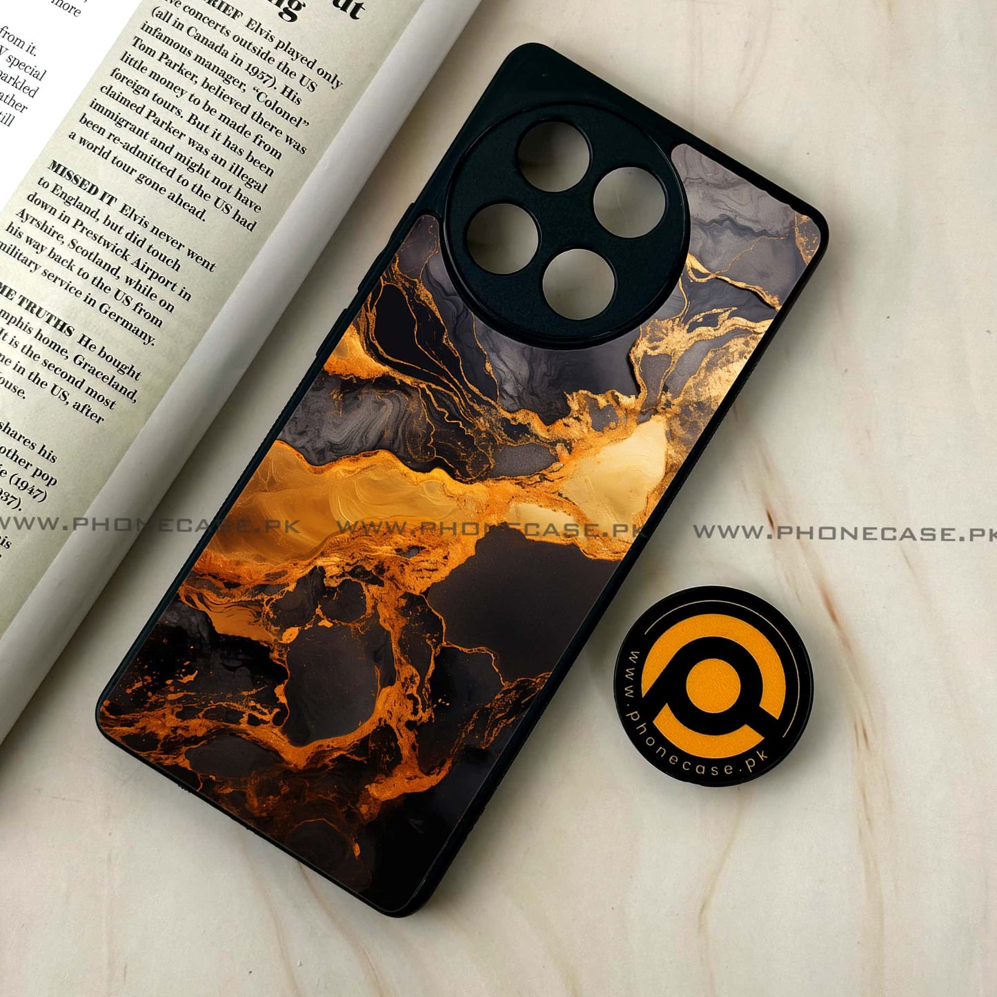 Tecno Camon 30s - Liquid Marble 2.0 Design 4 - Premium Metal Printed soft Bumper shock Proof Case   CS-39067