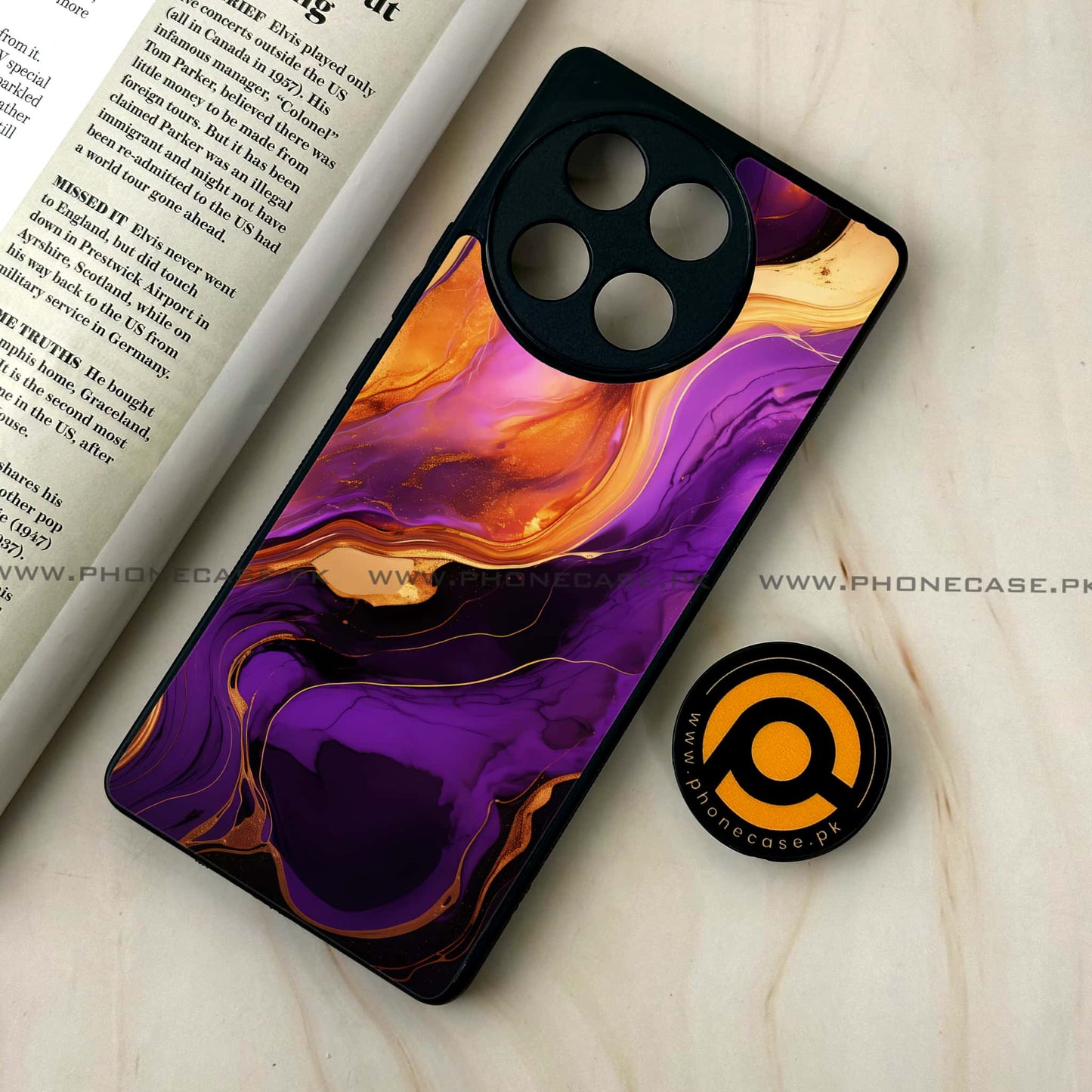 Tecno Camon 30s - Liquid Marble 2.0 Design 4 - Premium Metal Printed soft Bumper shock Proof Case   CS-39067
