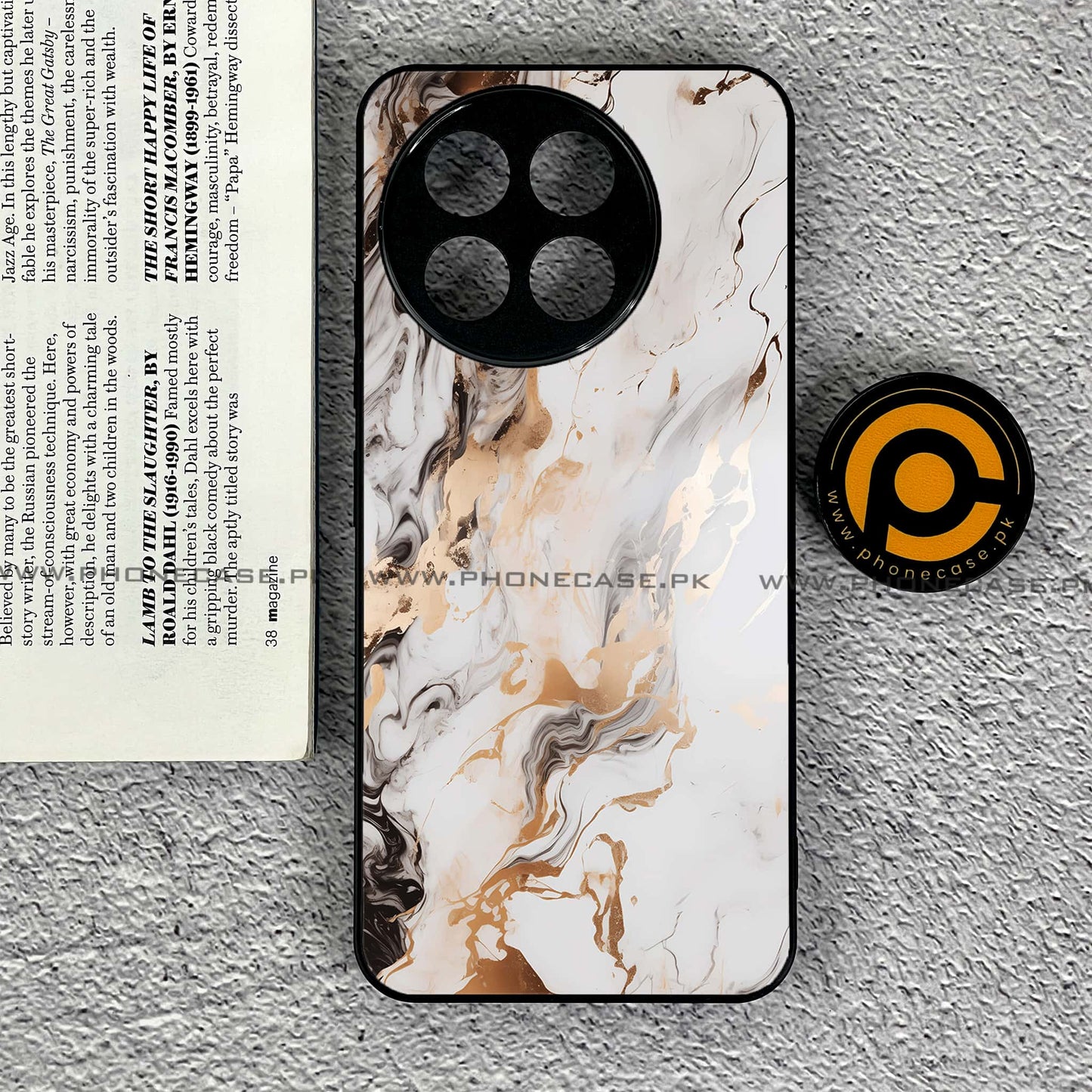 OnePlus Ace 5 - Liquid Marble Series - Premium Metal Printed soft Bumper shock Proof Case