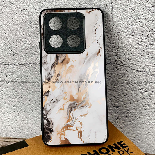 Xiaomi 14T - Liquid Marble Design 6  - Premium Printed Glass soft Bumper shock Proof Case CS-39045