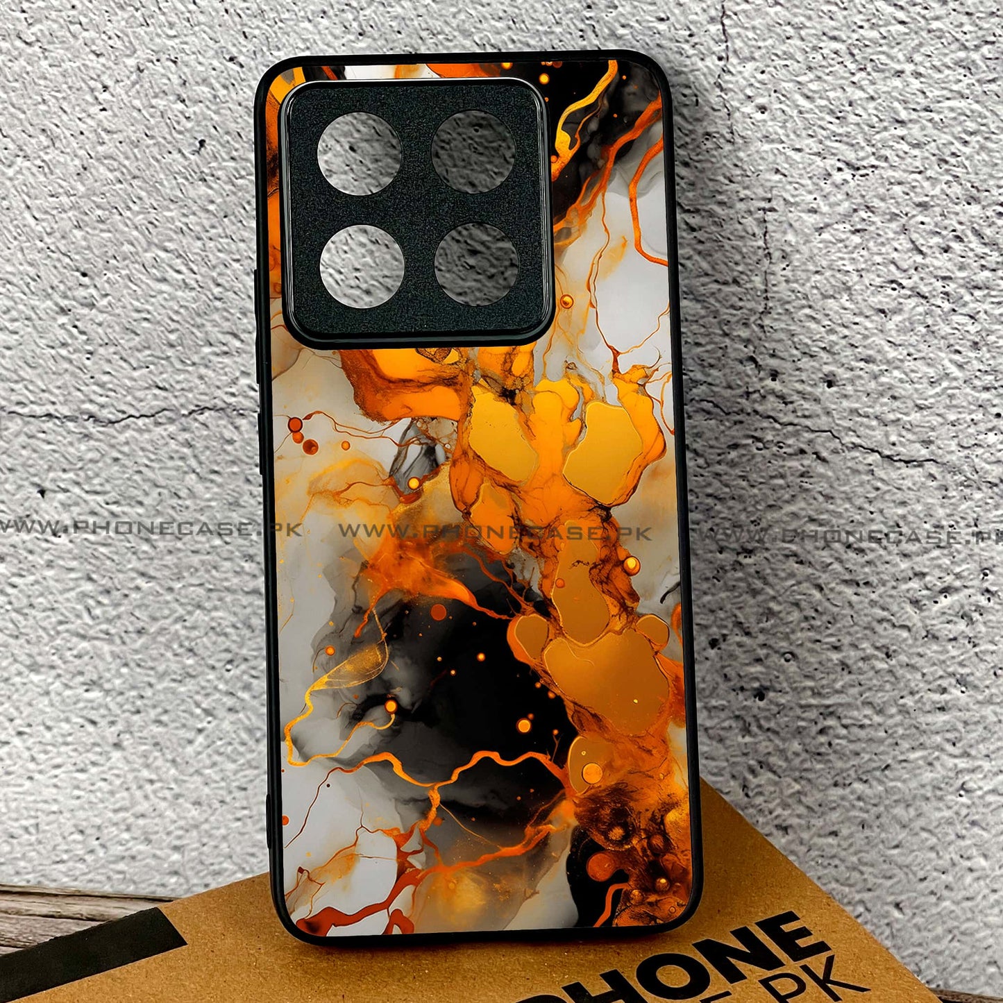 Xiaomi 14T - Liquid Marble Design 6  - Premium Printed Glass soft Bumper shock Proof Case CS-39045