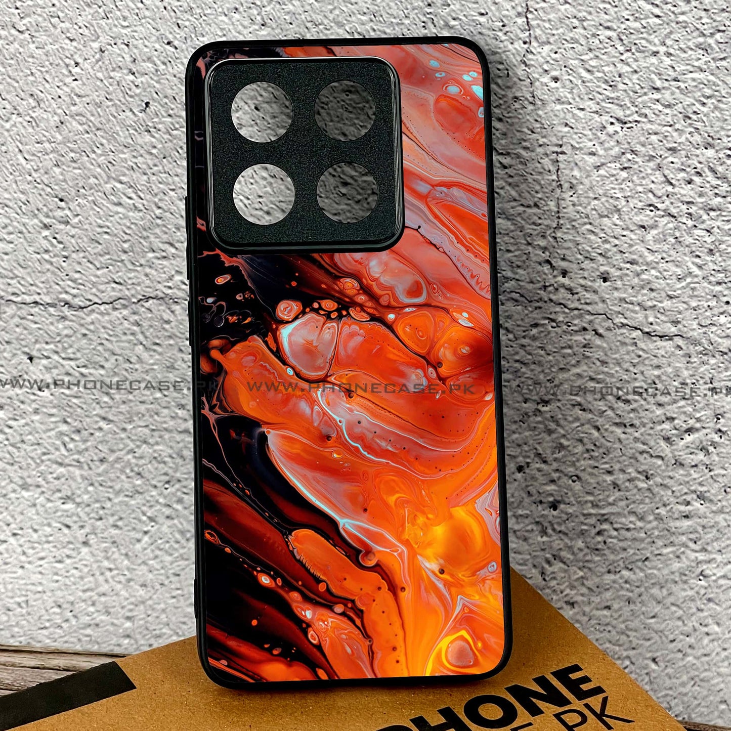 Xiaomi 14T - Liquid Marble Design 6  - Premium Printed Glass soft Bumper shock Proof Case CS-39045