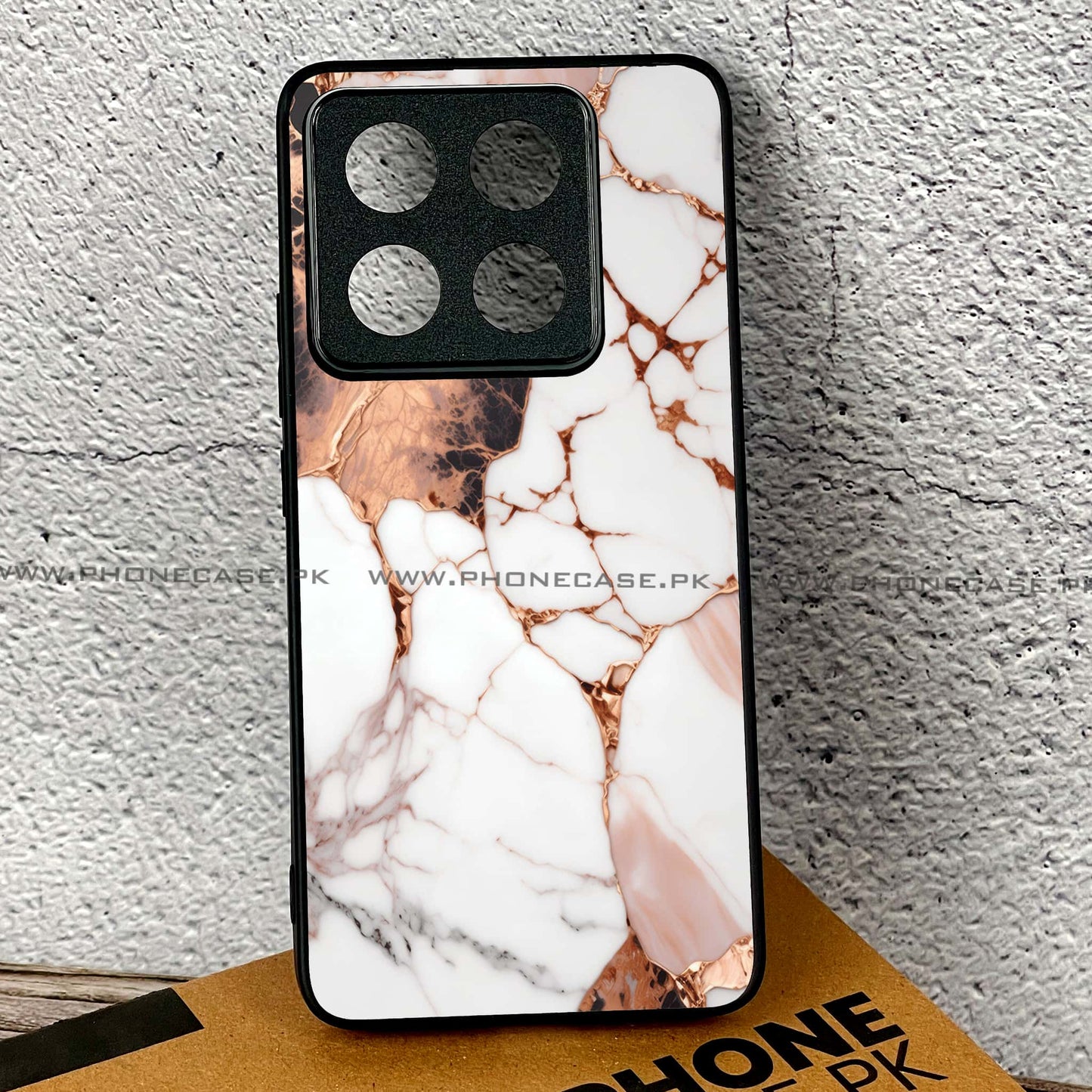 Xiaomi 14T - Liquid Marble Design 6  - Premium Printed Glass soft Bumper shock Proof Case CS-39045