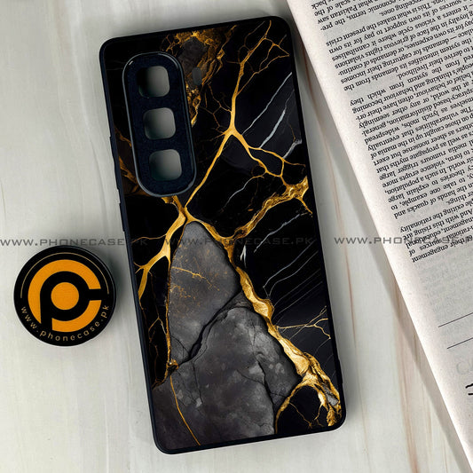Infinix Hot 50 Pro Plus - Liquid Marble Design 6 - Premium Metal Printed soft Bumper shock Proof Case CS-38084