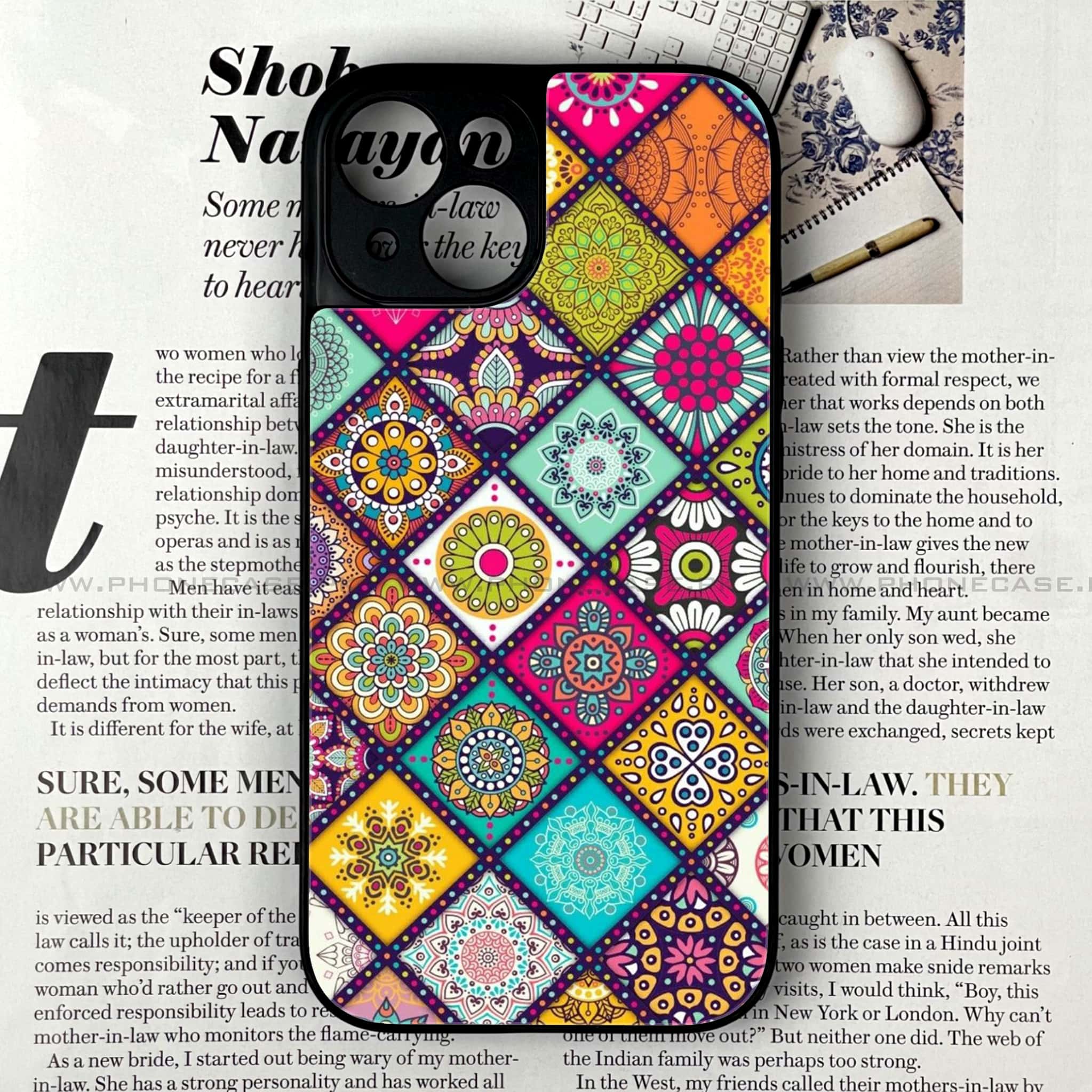 iPhone 13 - Mandala Art Design - Premium Metal Printed soft Bumper shock Proof Case CS-37490