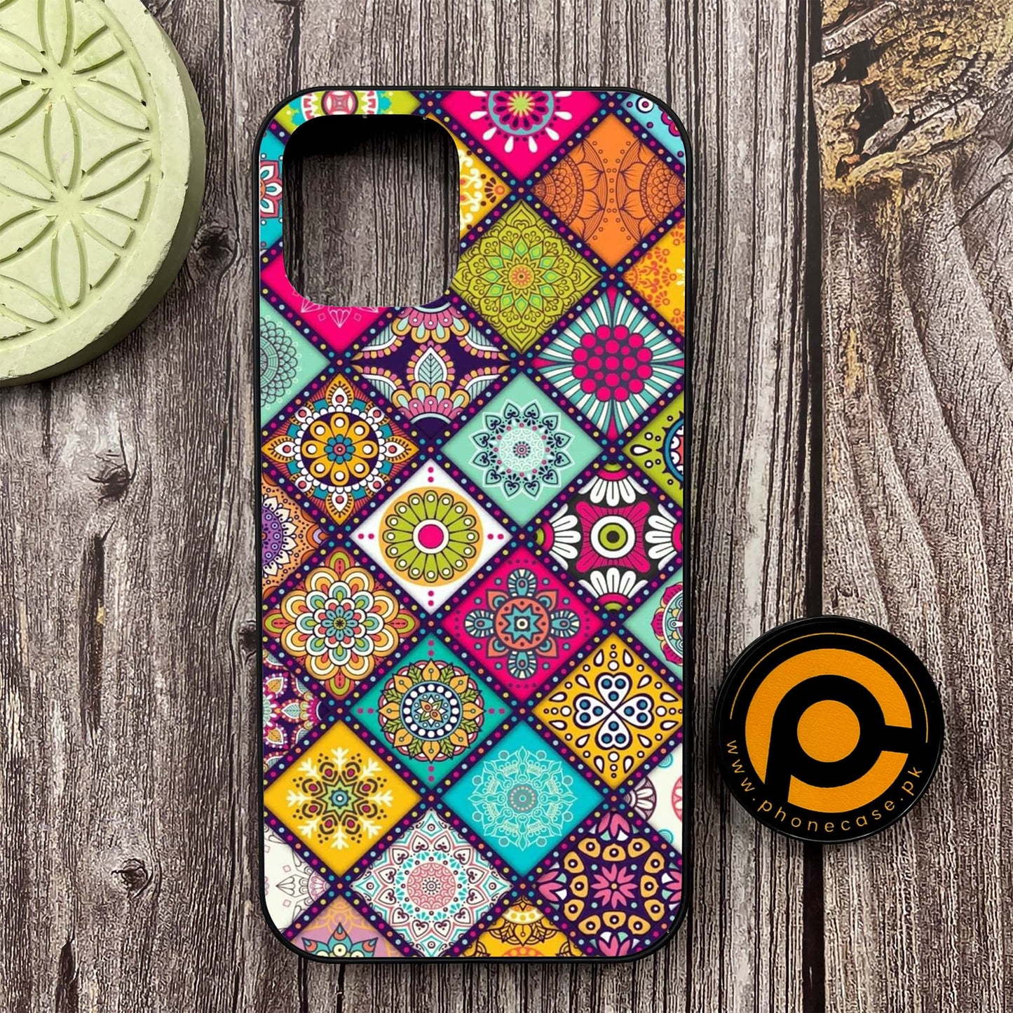 iPhone 12 - Mandala Art Design - Premium Metal Printed soft Bumper shock Proof Case CS-37696