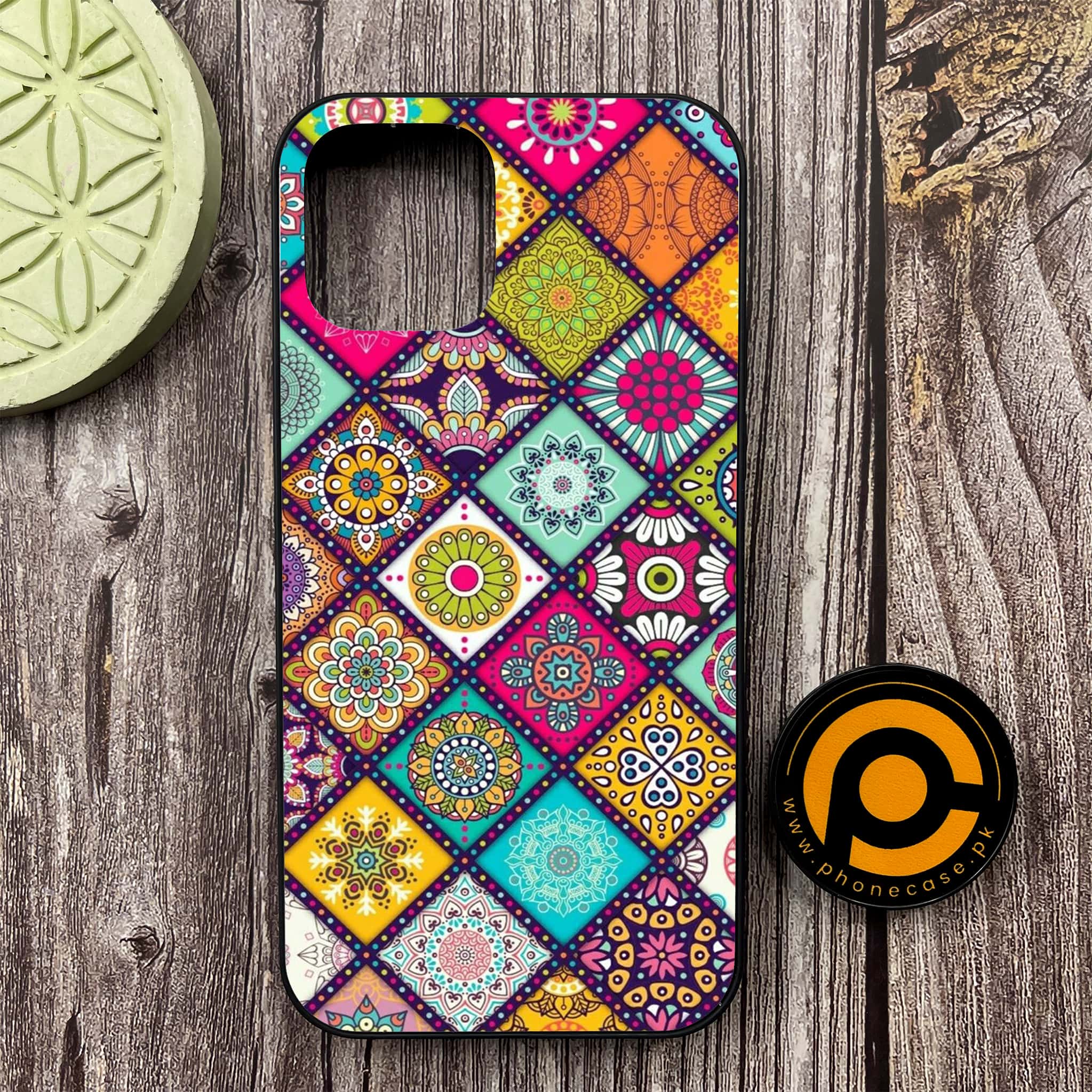 iPhone 12 - Mandala Art Design - Premium Metal Printed soft Bumper shock Proof Case CS-37696