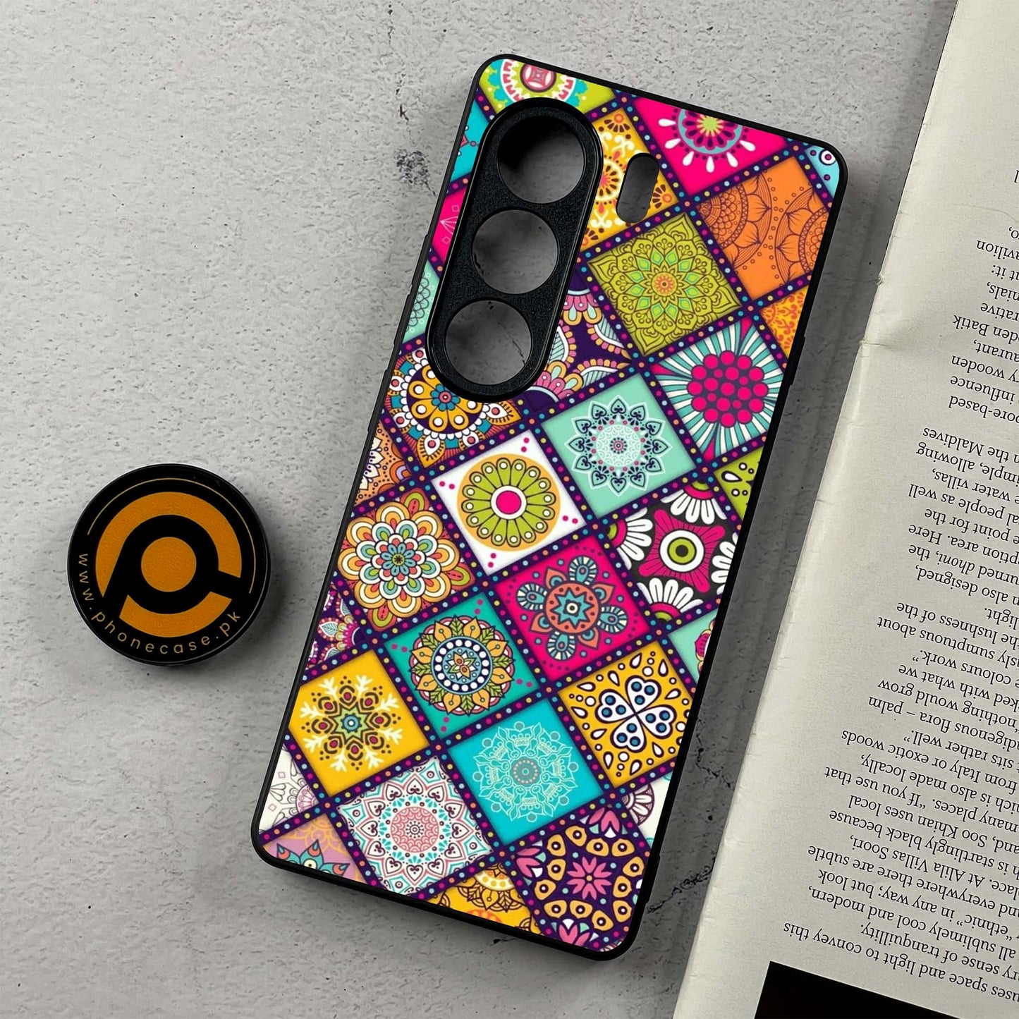 Tecno Camon 40 Pro - Mandala Art Design - Premium Metal Printed Soft Bumper Shockproof Case CS-37184 CS-39113