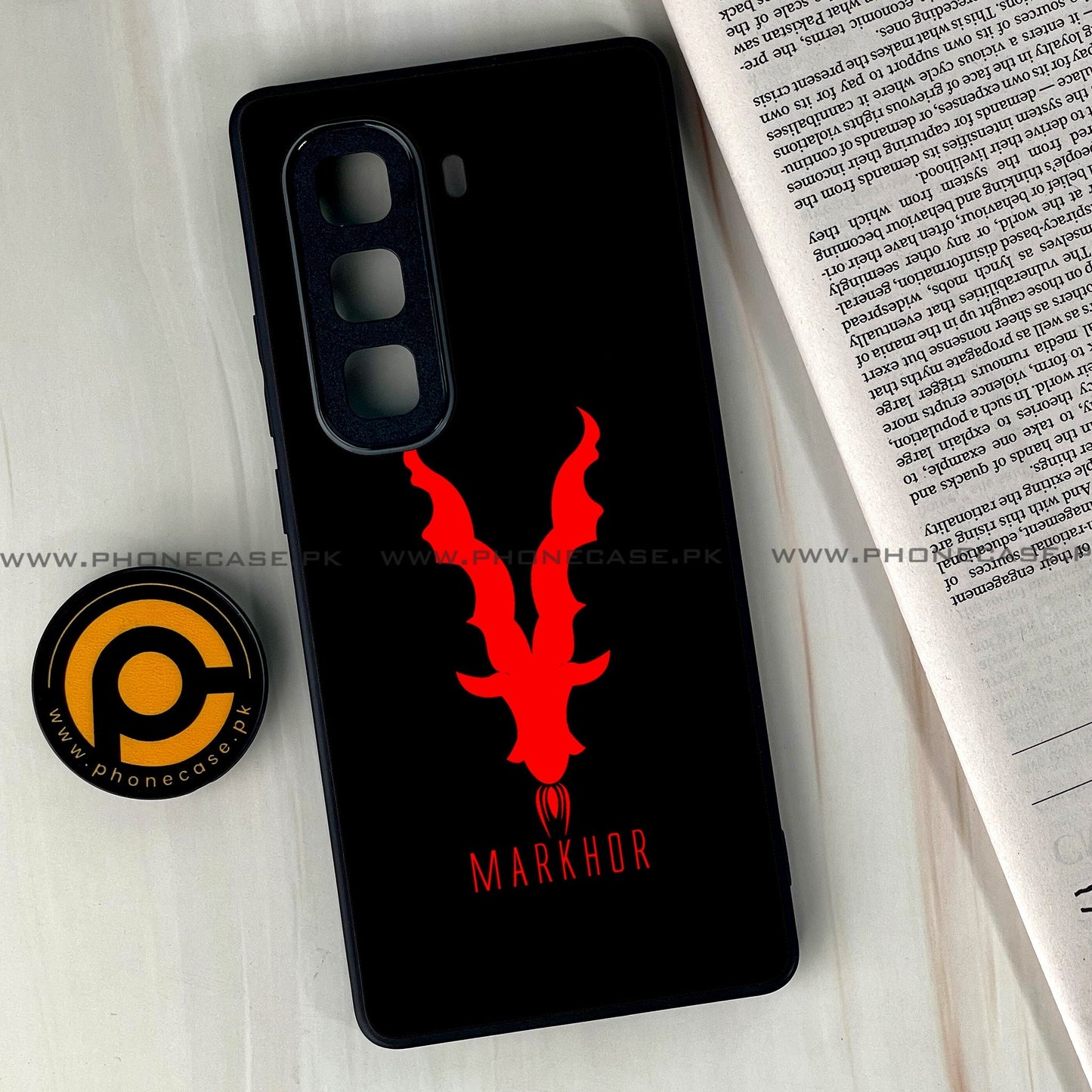 Infinix Hot 50 Pro Plus - Markhor Design 10  - Premium Metal Printed soft Bumper shock Proof Case CS-39196