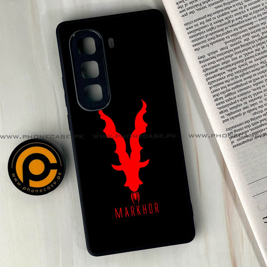 Infinix Hot 50 Pro Plus - Markhor Design 10  - Premium Metal Printed soft Bumper shock Proof Case CS-39196