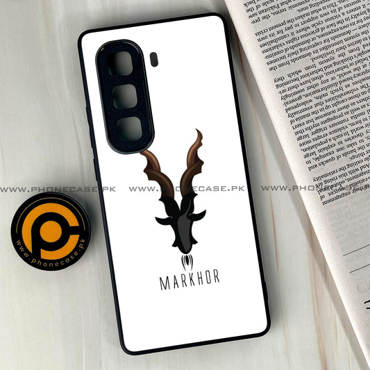 Infinix Hot 50 Pro Plus - Markhor Design 2  - Premium Metal Printed soft Bumper shock Proof Case CS-38592