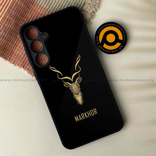 Samsung Galaxy A15 - Markhor Design 3- Premium Metal Printed soft Bumper shock Proof Case CS-38389