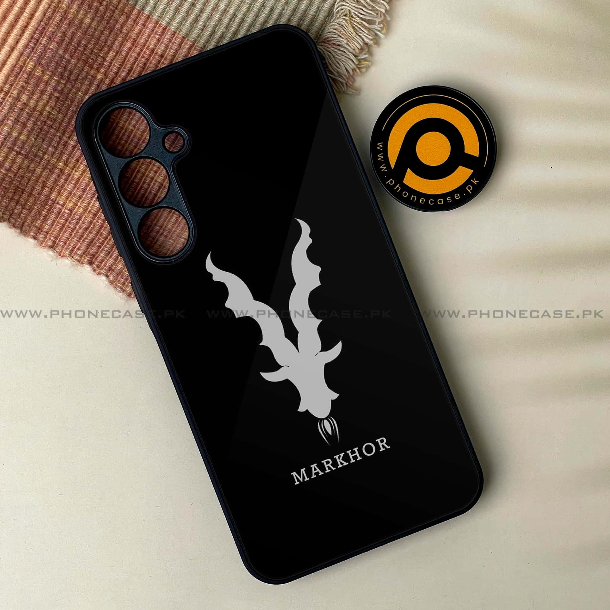 Samsung Galaxy A16 - Markhor Design 9  - Premium Metal Printed soft Bumper Shock Proof Case CS-37603 CS-37993