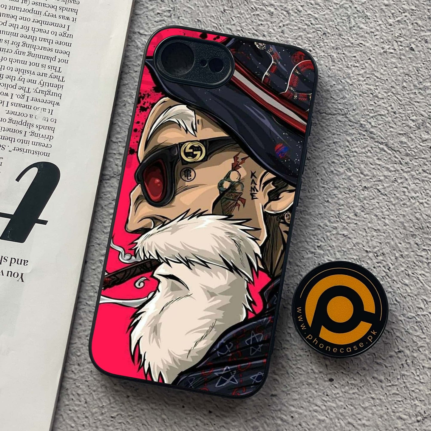 iPhone 16e - Master Roshi - Premium Metal  Printed soft Bumper shock Proof Case  CS-38399