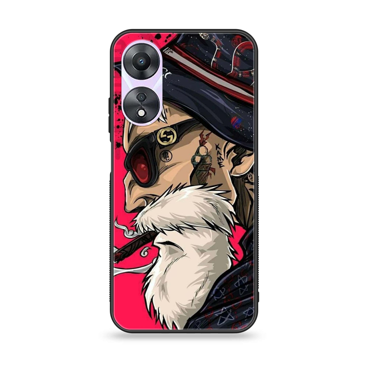 Oppo A78 4G - Master Roshi -  Premium Printed Metal soft Bumper shock Proof Case  CS-37452