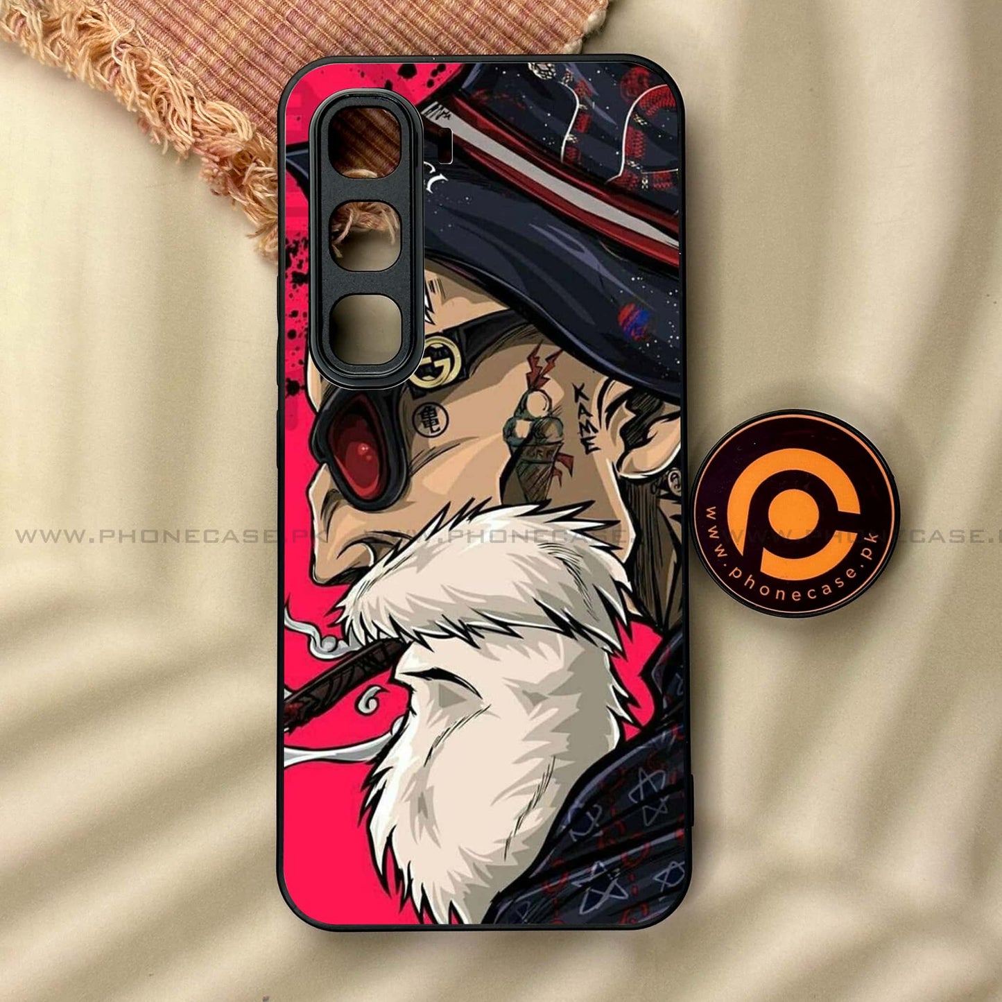 Infinix Hot 60 Pro Plus - Master Roshi - Premium Metal Printed soft Bumper shock Proof Case  CS-39185