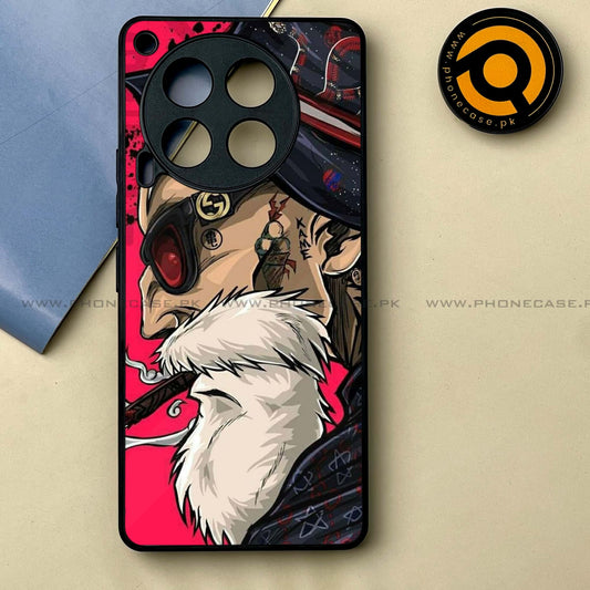 Tecno Camon 30 - Master Roshi -  Premium Printed Metal soft Bumper shock Proof Case CS-37624