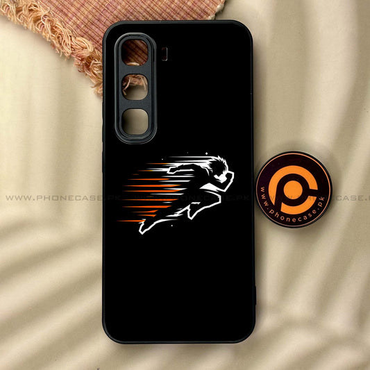 Infinix Hot 60 Pro - Minimalistic Design Design 9  - Premium Metal Printed soft Bumper shock Proof Case  CS-37487