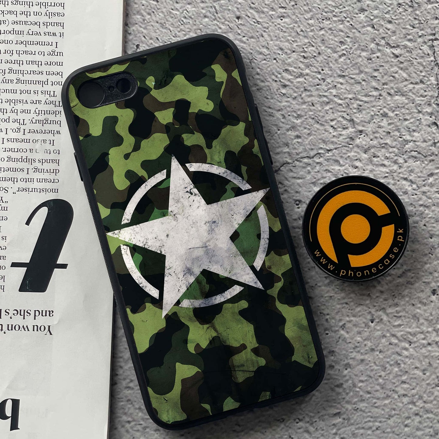 iPhone 7/8 - NDCOM - Premium Metal  Printed soft Bumper shock Proof Case CS-38025