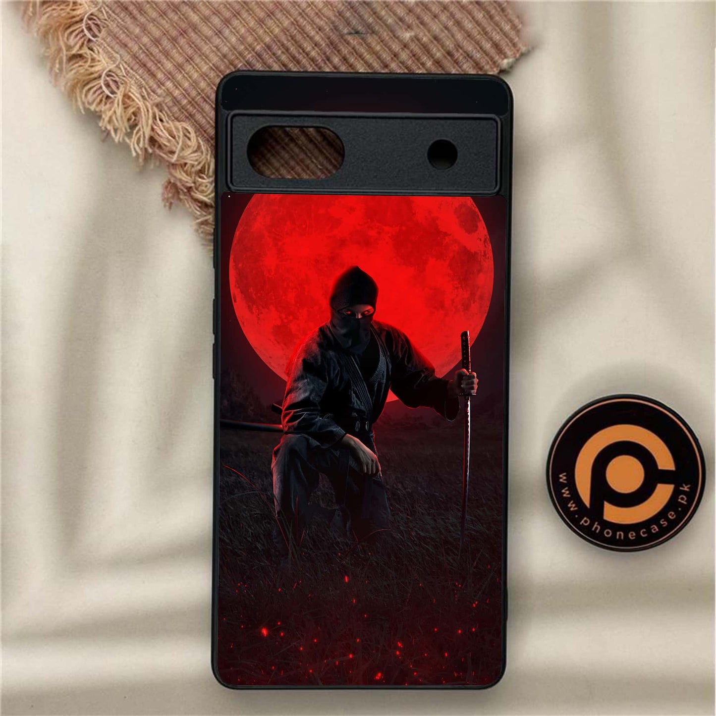 Google Pixel 6A - Ninja Series Design 10 - Premium Metal Printed soft Bumper Shock Proof Case CS-36346